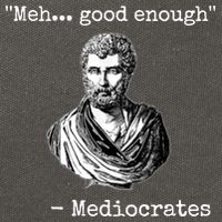 Memes Meh Good Enough Funny Meh Good Enough Mediocrates Demotivational Quote Cotton Canvas Backpack
