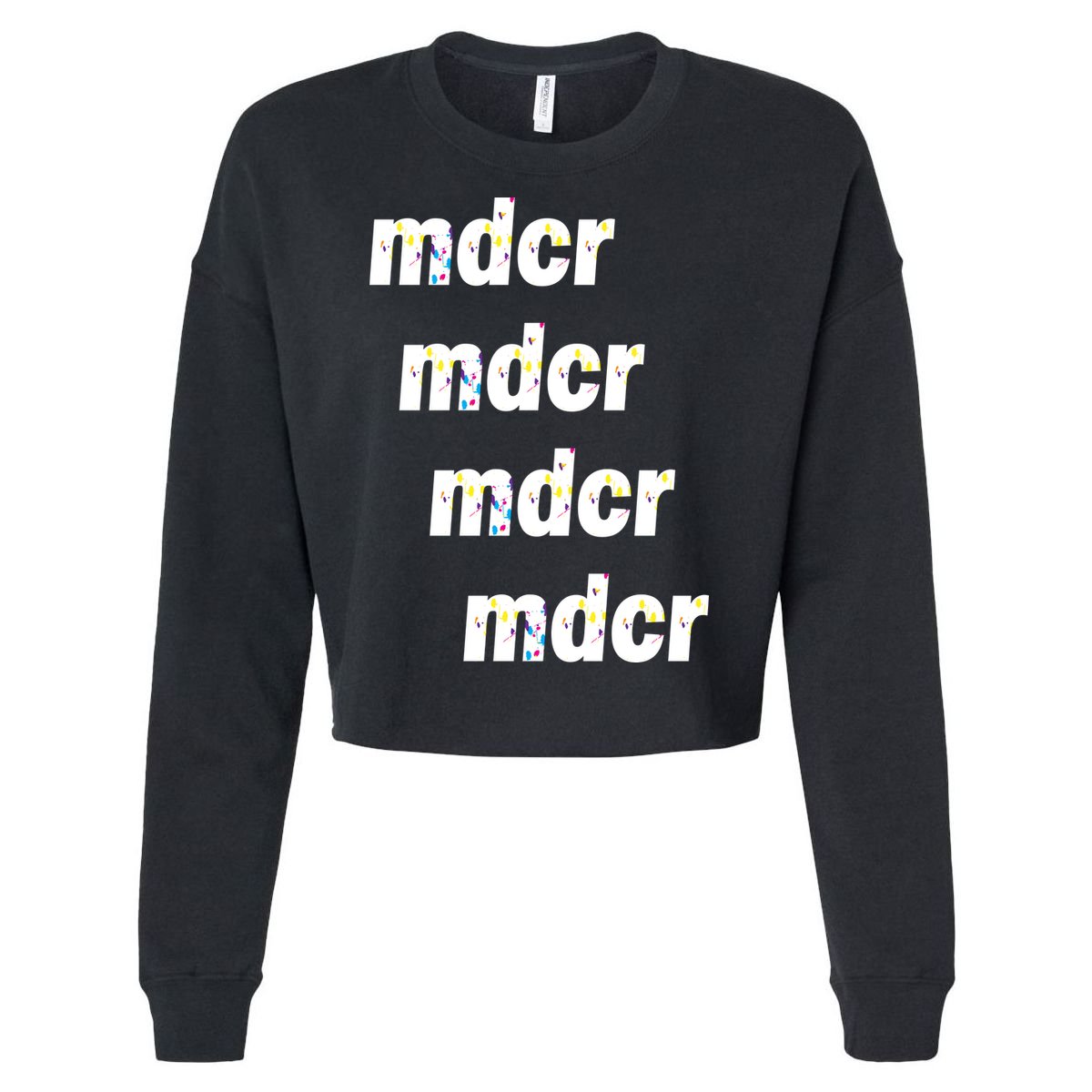 Mdcr MDCR Guardiola Splatter Pep Cropped Pullover Crew