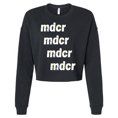 Mdcr MDCR Guardiola Splatter Pep Cropped Pullover Crew