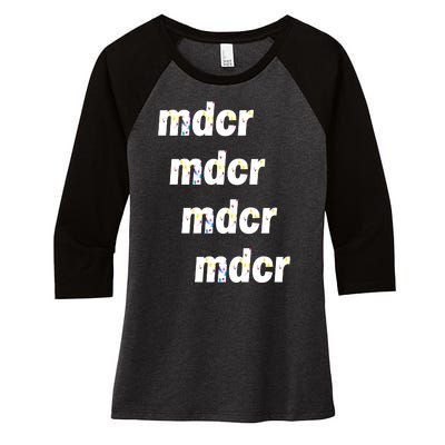 Mdcr MDCR Guardiola Splatter Pep Women's Tri-Blend 3/4-Sleeve Raglan Shirt