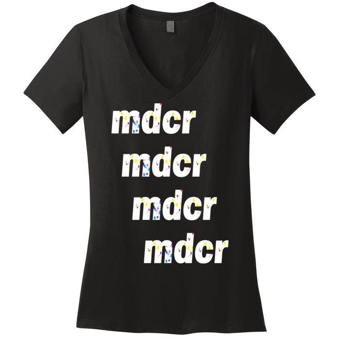 Mdcr MDCR Guardiola Splatter Pep Women's V-Neck T-Shirt