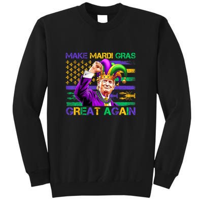 Make Mardi Gras Great Again Us Flag Trump Mardi Gras Parade Sweatshirt