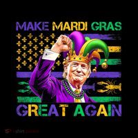 Make Mardi Gras Great Again Us Flag Trump Mardi Gras Parade Baby Bodysuit