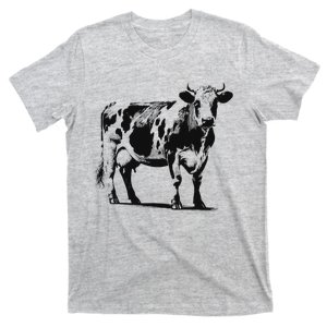 Monochromatic Murray Grey Cattle Farmer Art T-Shirt