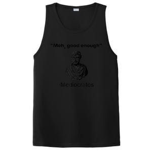 Memes Meh Good Enough Funny Meh Good Enough Mediocrates Demotivational Quote PosiCharge Competitor Tank