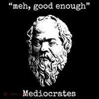 Memes Meh Good Enough Funny Meh Good Enough Mediocrates Demotivational Quote Performance Shirt