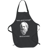 Memes Meh Good Enough Funny Meh Good Enough Mediocrates Demotivational Quote Apron