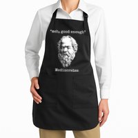 Memes Meh Good Enough Funny Meh Good Enough Mediocrates Demotivational Quote Apron
