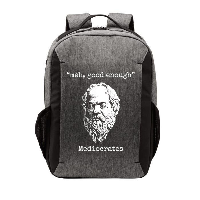 Memes Meh Good Enough Funny Meh Good Enough Mediocrates Demotivational Quote Vector Backpack