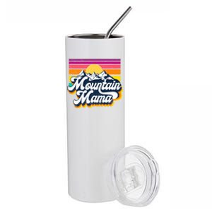 Mountain Mama Go Outdoor Adventure Hiking Camping Mom Gift Stainless Steel Tumbler