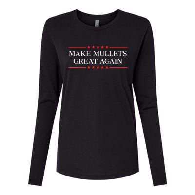 Make Mullets Great Again Womens Cotton Relaxed Long Sleeve T-Shirt