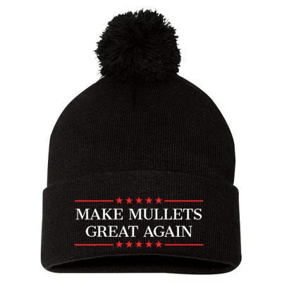 Make Mullets Great Again Pom Pom 12in Knit Beanie