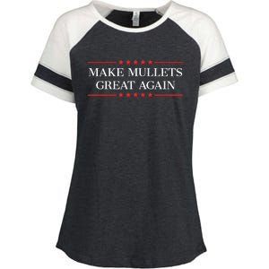 Make Mullets Great Again Enza Ladies Jersey Colorblock Tee