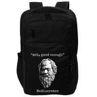 Mediocrates Meh Good Enough Lazy Logic Sloth Wisdom Impact Tech Backpack