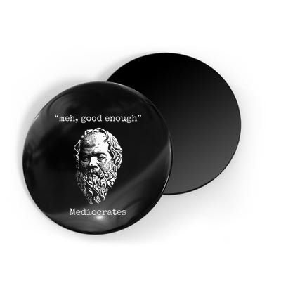 Mediocrates Meh Good Enough Lazy Logic Sloth Wisdom Magnet