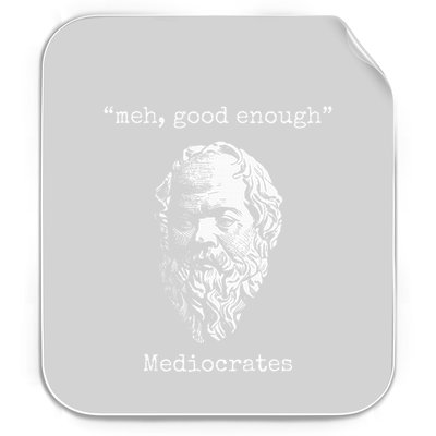 Mediocrates Meh Good Enough Lazy Logic Sloth Wisdom Permanent Decal Sticker