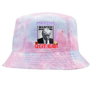 Making Mugshots Great Again Trump 2024 Mugshot President Tie-Dyed Bucket Hat