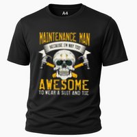 Maintenance Man Gifts Funny Technician Too Awesome Cooling Performance Crew T-Shirt