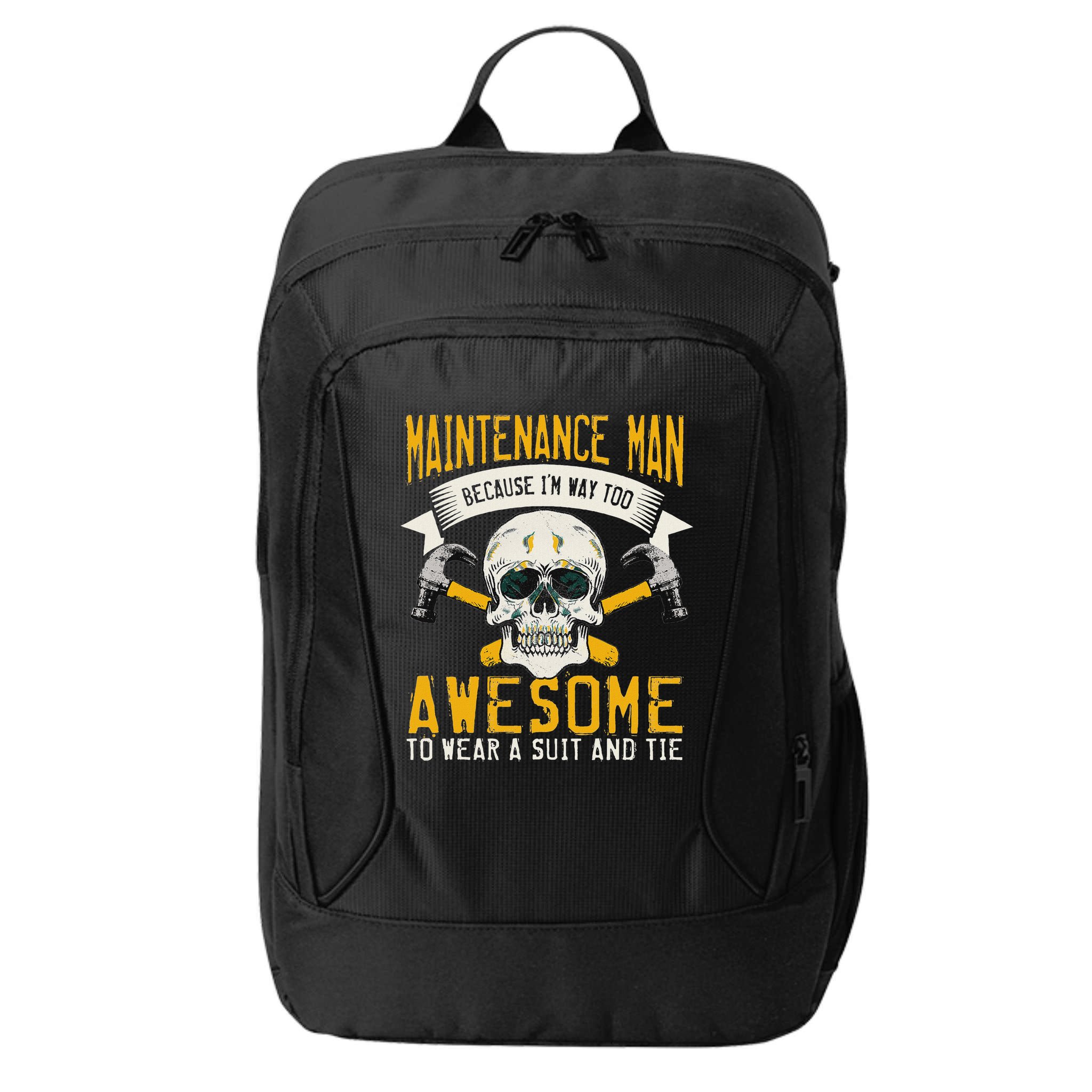 Maintenance Man Gifts Funny Technician Too Awesome City Backpack