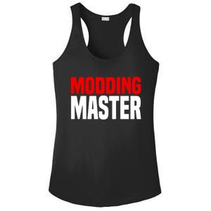 Modding Master Gift Joke Video Gaming Modding Game Mods Gift Ladies PosiCharge Competitor Racerback Tank