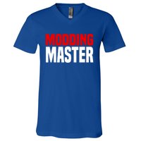 Modding Master Gift Joke Video Gaming Modding Game Mods Gift V-Neck T-Shirt