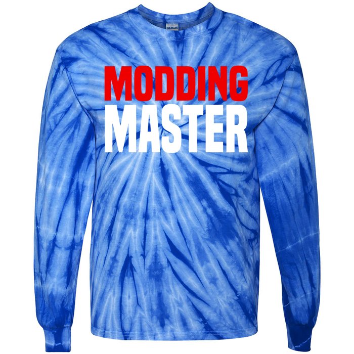 Modding Master Gift Joke Video Gaming Modding Game Mods Gift Tie-Dye Long Sleeve Shirt