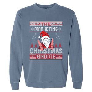 Marketing Matching Group Christmas Gnome Ugly Great Gift Garment-Dyed Sweatshirt