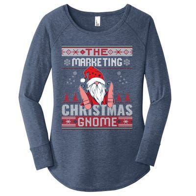 Marketing Matching Group Christmas Gnome Ugly Great Gift Women's Perfect Tri Tunic Long Sleeve Shirt