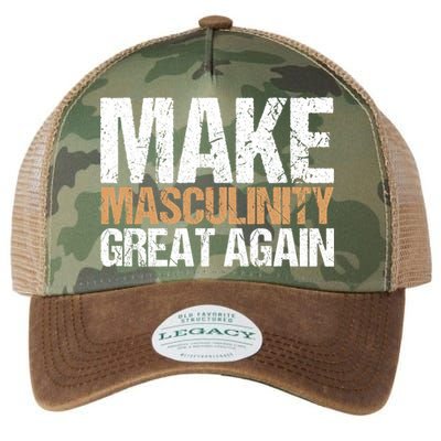Make Masculinity Great Again Dad Brother Uncle Gift Legacy Tie Dye Trucker Hat