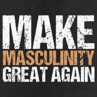 Make Masculinity Great Again Dad Brother Uncle Gift 7 Panel Mesh Trucker Snapback Hat