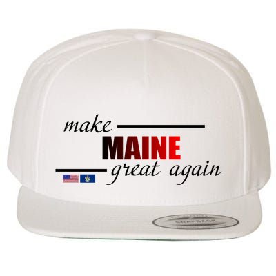 Make Maine Great Again Wool Snapback Cap