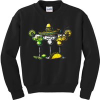 Mexican Margarita Glasses Cinco De Drinko Women Drinking Kids Sweatshirt