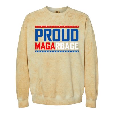 Mgga Make Garbage Great Again Trump Supporters 2024 Colorblast Crewneck Sweatshirt