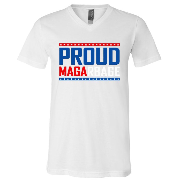 Mgga Make Garbage Great Again Trump Supporters 2024 V-Neck T-Shirt