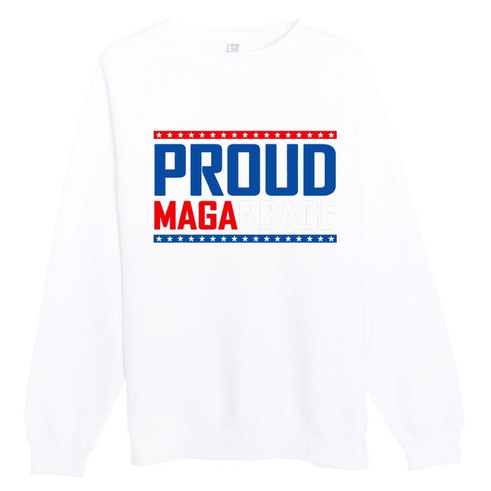 Mgga Make Garbage Great Again Trump Supporters 2024 Premium Crewneck Sweatshirt