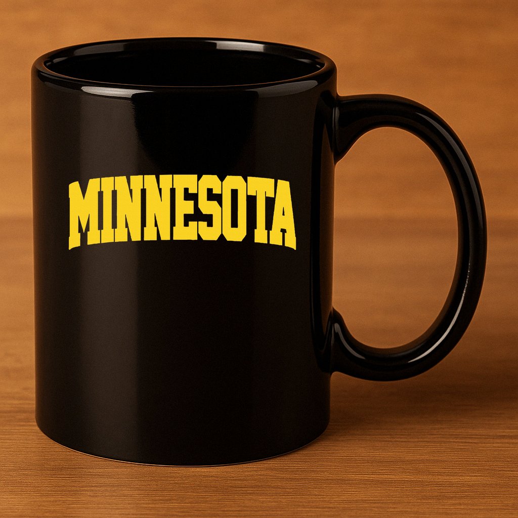 Minnesota Maroon Gold Throwback 11oz C Handle Ceramic Mug