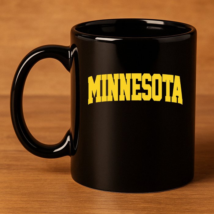 Minnesota Maroon Gold Throwback 11oz C Handle Ceramic Mug