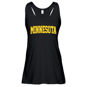 Minnesota Maroon Gold Throwback Ladies Essential Flowy Tank