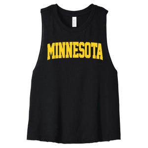 Minnesota Maroon Gold Throwback Women's Racerback Cropped Tank