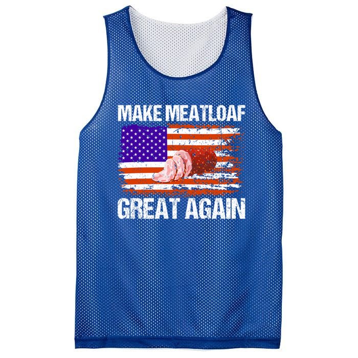 Make Meatloaf Great Again Funny Chef Usa Flag Gift Mesh Reversible Basketball Jersey Tank