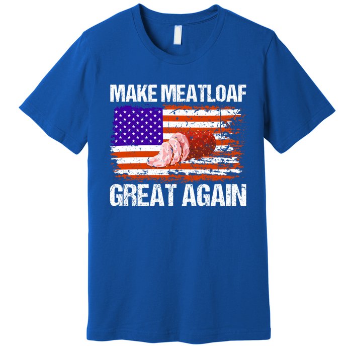 Make Meatloaf Great Again Funny Chef Usa Flag Gift Premium T-Shirt