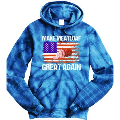 Make Meatloaf Great Again Funny Chef Usa Flag Gift Tie Dye Hoodie