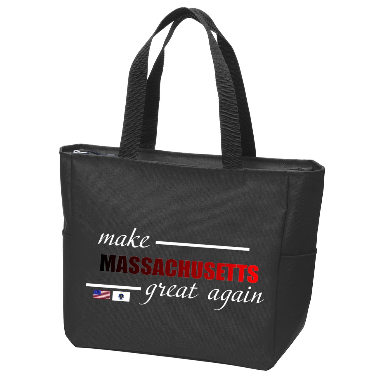 Make Massachusetts Great Again Zip Tote Bag