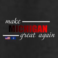 Make Michigan Great Again 7 Panel Mesh Trucker Snapback Hat