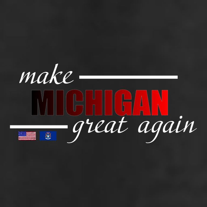 Make Michigan Great Again 7 Panel Mesh Trucker Snapback Hat