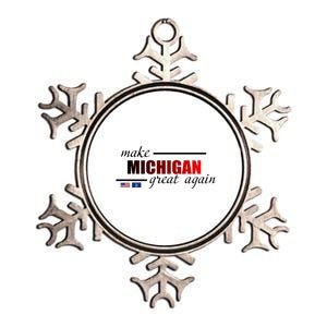 Make Michigan Great Again Metallic Star Ornament