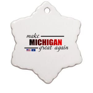 Make Michigan Great Again Ceramic Star Ornament