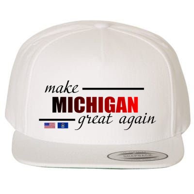 Make Michigan Great Again Wool Snapback Cap