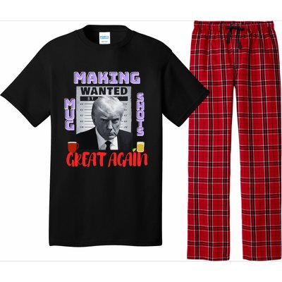 Making Mugshots Great Again Trump 2024 Mugshot President Pajama Set