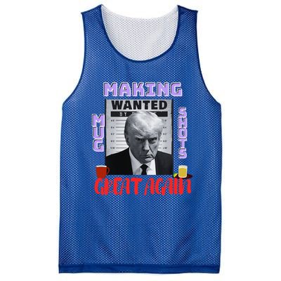 Making Mugshots Great Again Trump 2024 Mugshot President Mesh Reversible Basketball Jersey Tank